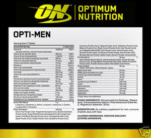 OPTIMUM NUTRITION OPTI-MEN – 150 EA