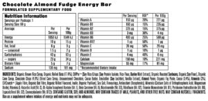 CLIF ENERGY BAR – CHOCOLATE ALMOND FUDGE